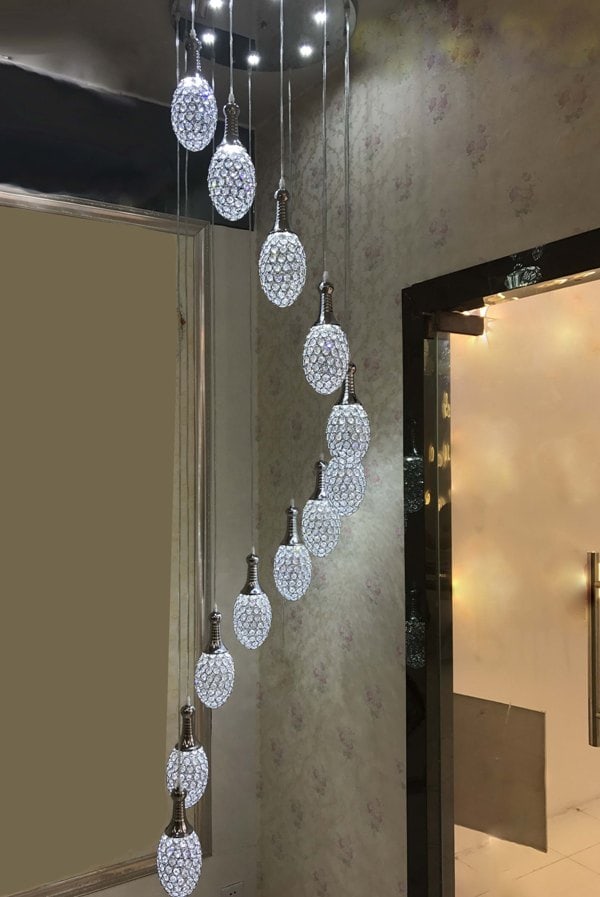 Double Floor Led Chandelier For Home
