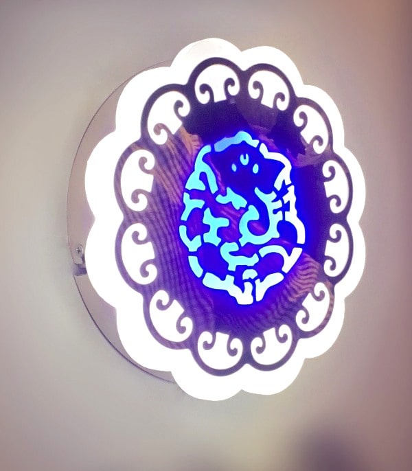 lord ganesha wall light