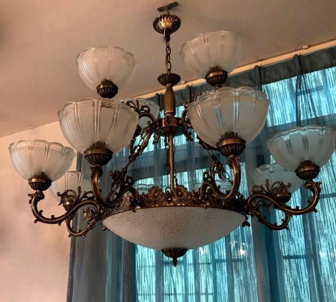 Simple Glass Lamp Antique Jhoomar