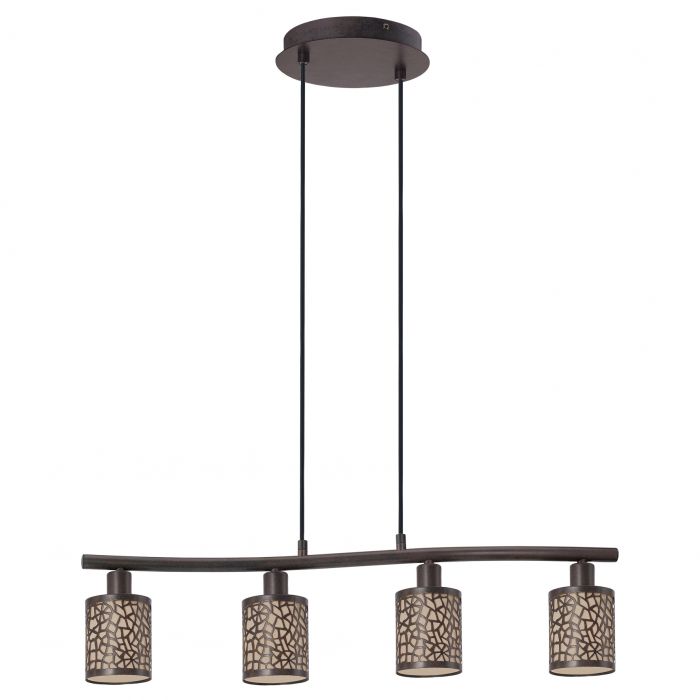 Antique Brown Color Finish Design Glass Hanging lamp